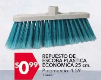 Tia Repuesto de Escoba Plástica Economica 25cm oferta