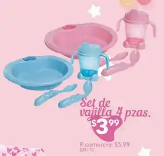 Tia Set de Vajilla 4 pzas oferta