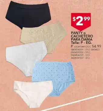 Tia Panty o Cachetero para Dama P-EG oferta