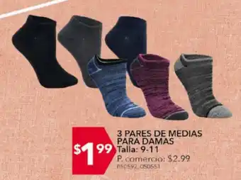 Tia Medias para Damas 3 Pares 9-11 oferta