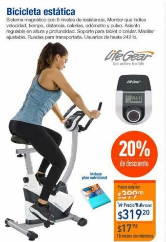 TVentas Life Gear Bicicleta Estática oferta