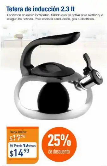 TVentas Tetera de Inducción 2.3lt oferta