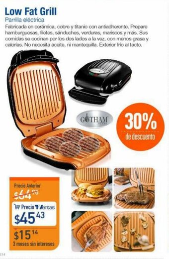 TVentas Low Fat Grill oferta