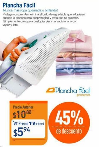 TVentas Plancha Fácil oferta