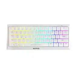 Tia TECLADO MECANICO GAMER MARVO KG962 BLANCO oferta