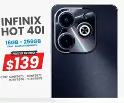 Novicompu INFINIX HOT 401 16GB - 256GB oferta