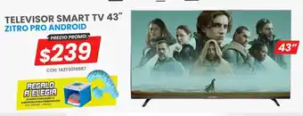 Novicompu TELEVISOR SMART TV 43" ZITRO PRO ANDROID oferta