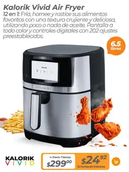 TVentas Kalorik Vivid Air Fryer oferta