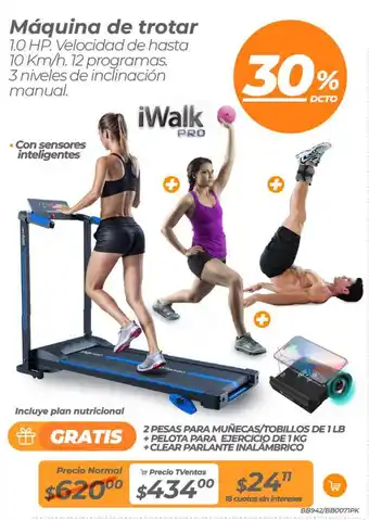 TVentas iWalk PRO Máquina de trotar oferta