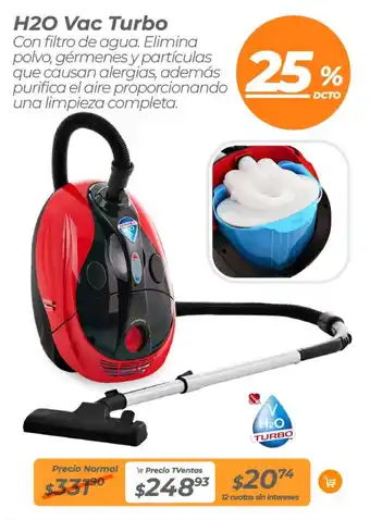 TVentas H20 Vac Turbo oferta