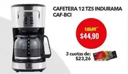 Tia Cafetera 12 tzs Indurama CAF-BCI oferta