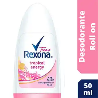 Tia Desodorante para mujer tropical energy Rexona 50 ml oferta