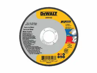 Tia Disco para corte de acero inoxidable HP 2 4-1/2X1/16X7/8 x (Caja de 25 unidades) DeWalt oferta