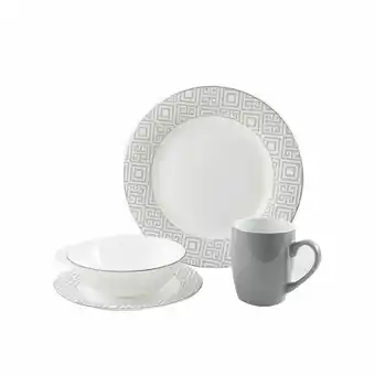 Tia Vajilla de cerámica gris 16 unidades Mikado oferta