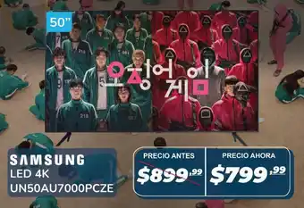 Orve Hogar Samsung LED 4K UN50AU7000PCZE oferta