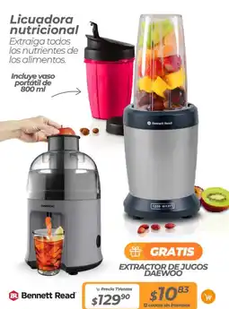 TVentas Bennett Read Licuadora nutricional oferta