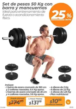 TVentas Set de pesas oferta