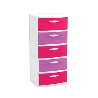 Tia Cajonera colorinche 5 pisos rosado Pica oferta
