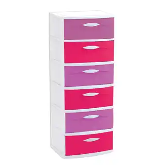 Tia Cajonera colorinche 6 pisos rosado Pica oferta