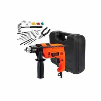 Tia Kit taladro percutor 13mm 550w kit 88 accesorios Black and Decker oferta