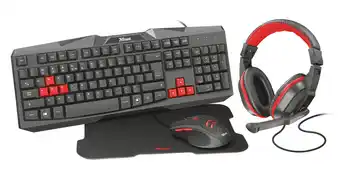 Tia Combo teclado, mouse y auriculares gaming Trust oferta