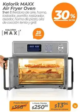 TVentas Kalorik maxx air fryer oven oferta