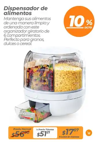 TVentas Dispensador de alimentos oferta