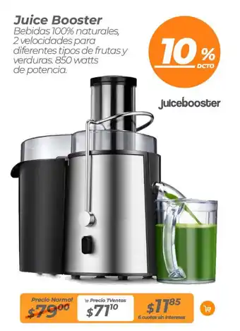 TVentas Juice Booster oferta