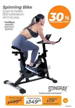 TVentas Stingray Spinning Bike oferta