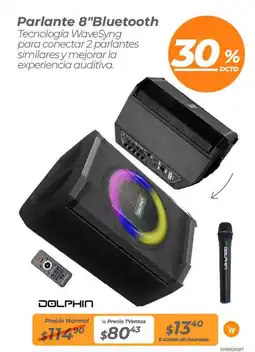 TVentas Dolphin Parlante 8"Bluetooth oferta