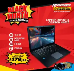 Novicompu Laptop env intel celeron N4020 oferta