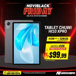 Novicompu Tablet chuwi hi10 xpro oferta
