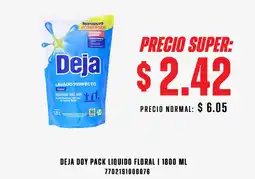 Supermaxi Deja doy pack liquido floral oferta