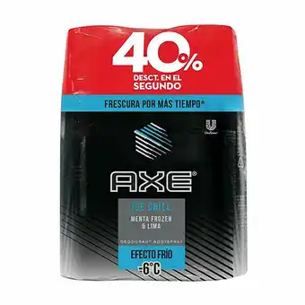 Tia Desodorante ice chill Axe body 150 ml 2 uni oferta