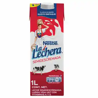 Tia Leche La Lechera 1 L Semi Descremada Tetrapack oferta