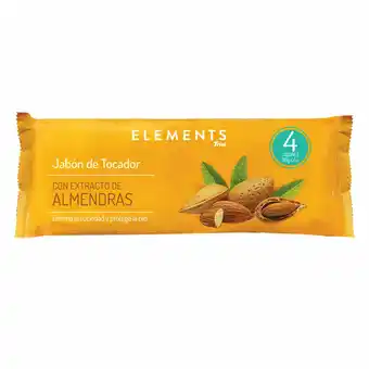 Tia Jabon Elements by Trial 90 g x 4 almendras oferta