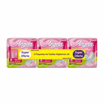 Tia Toallas sanitarias Angela 8 uni x 3 invisibles oferta
