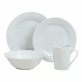 Tia Vajilla cerámica blanca 16 piezas Homeclub oferta