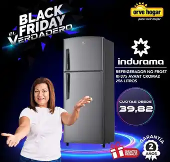 Indurama Refrigerador No Frost RI-375 Avant Croma2 256L