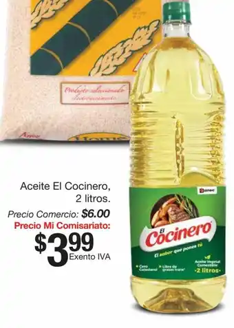 Mi Comisariato Aceite El Cocinero 2L oferta