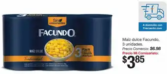 Mi Comisariato Maiz Dulce Facundo 3 unid. oferta