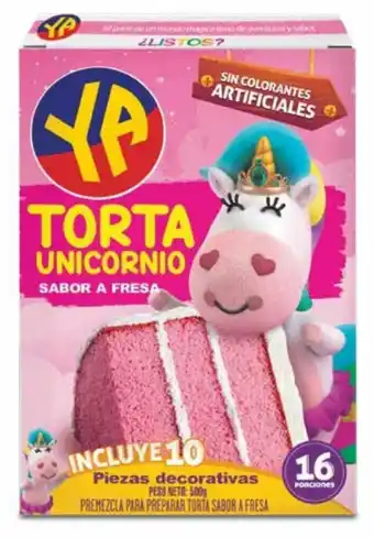 Mi Comisariato Premezcla para Torta Ya, Inucornio, Fresa 500g oferta