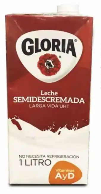 Mi Comisariato Leche Semidescremada Gloria 1L oferta