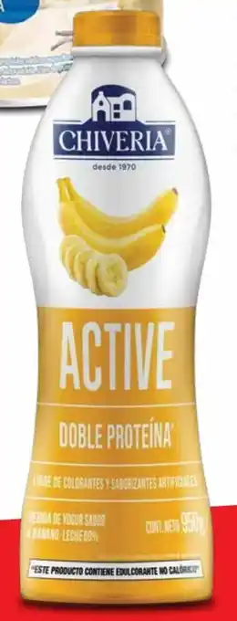 Mi Comisariato Yogurt Chiveria Active, Banano 950g oferta