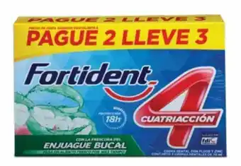 Pasta Dental Fortident Cuatriacción 3x70ml