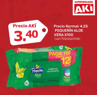 Akí Pequeñín Aloe Vera x100 oferta