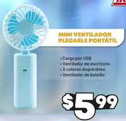 Tia Mini ventilador plegable portátil oferta