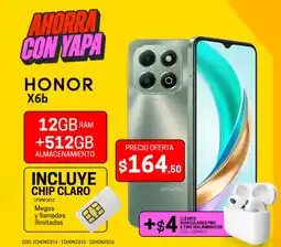 Novicompu Honor x6b 12GB RAM + 512GB ALMACENAMIENTO oferta