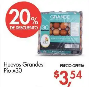 Supermaxi Huevos Grandes Pio x30 oferta