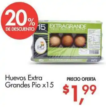 Huevos Extra Grandes Pio x15